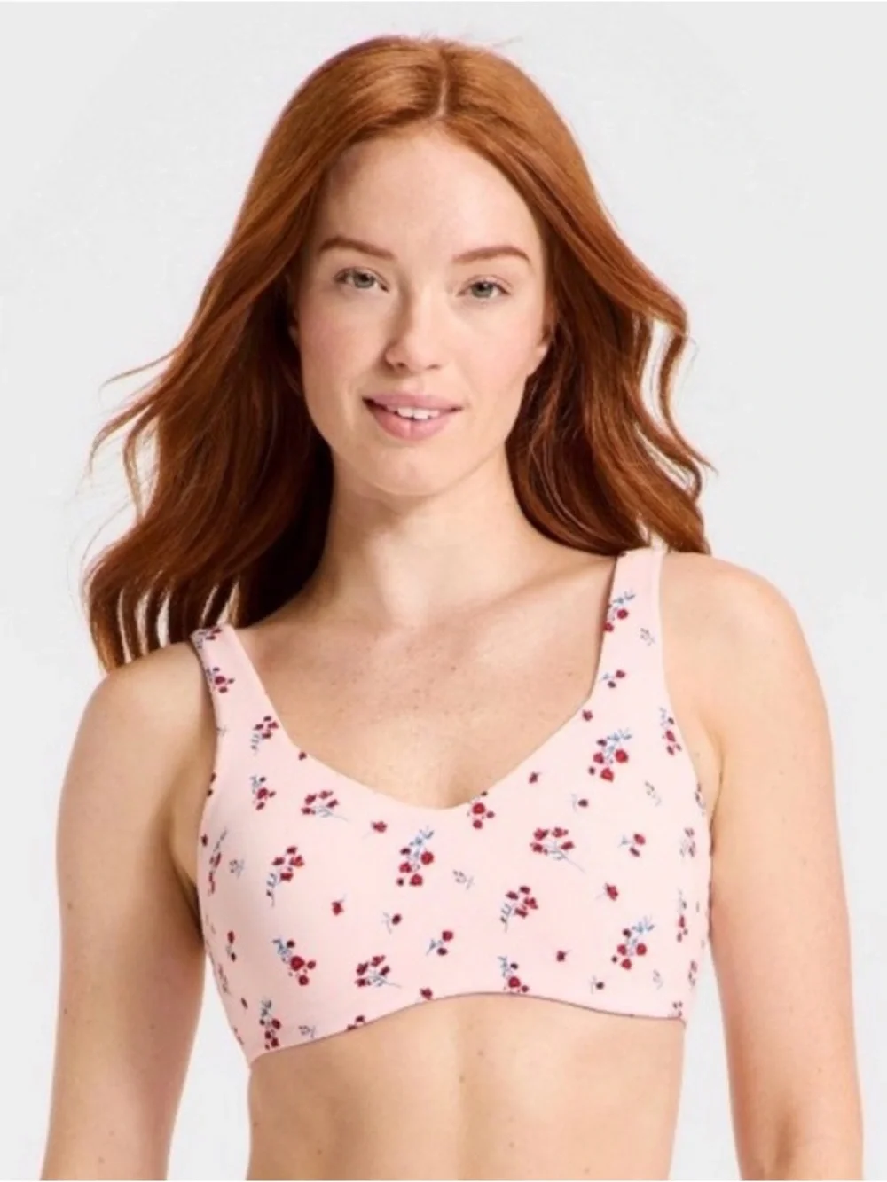 all in motion Light Pink Floral Wireless Sports Bralette